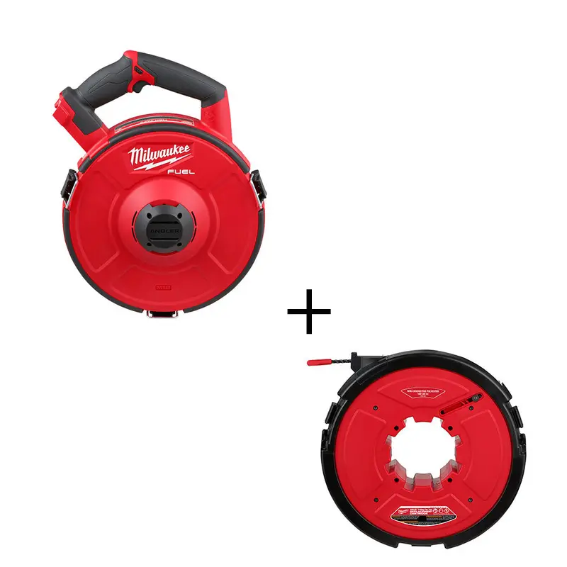 Milwaukee 2873-20P100 M18 Fuel 18V Angler Pulling Fish Tape W/ 100' Polyester 1