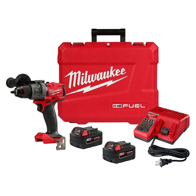 Milwaukee 2903-22 M18 Fuel 18V 1/2" Cordless Li-Ion Drill/Driver Kit 1