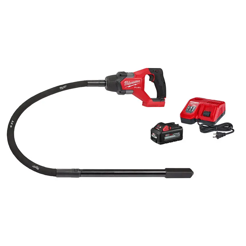 Milwaukee 2910-21 M18 Fuel 18V 4' Cordless Concrete Pencil Vibrator Kit 1