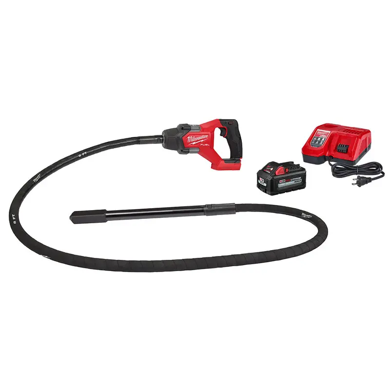 Milwaukee 2911-21 M18 Fuel 18V 8' Cordless Concrete Pencil Vibrator Kit 1
