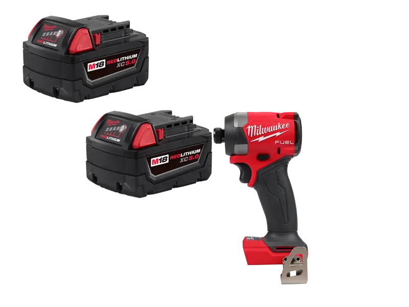 Milwaukee 2953-20Bt5 M18 Impact Driver W/Xc5.0 Extended Capacity Battery - 2 Pk 1