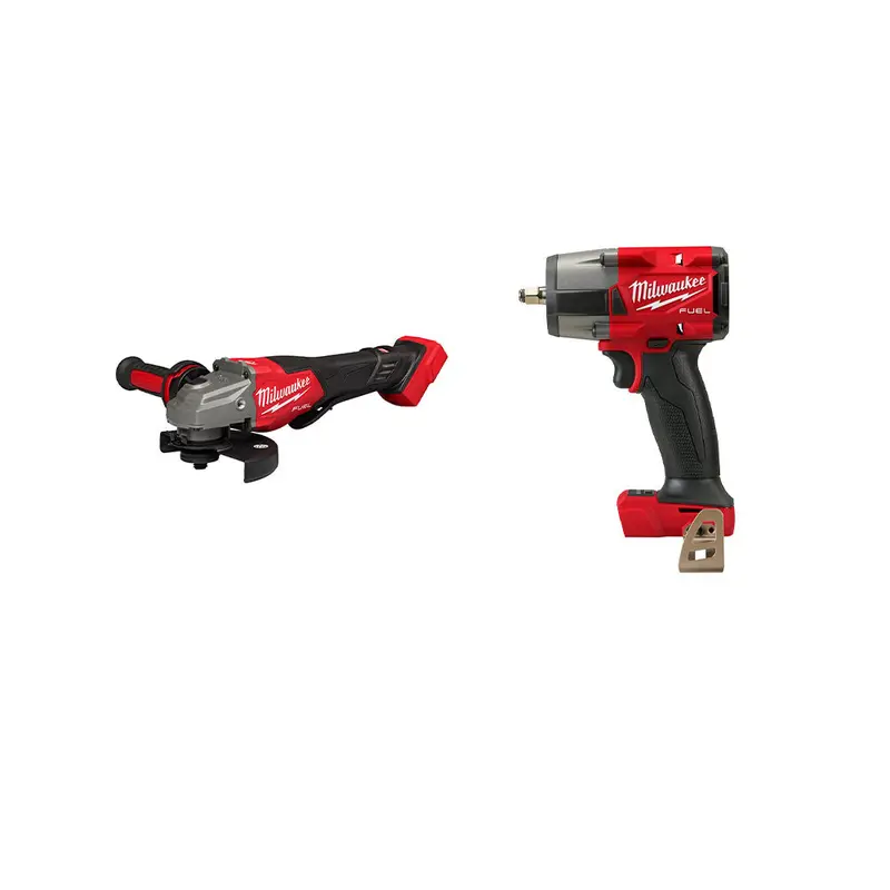 Milwaukee 2960-20Gr M18 Fuel 18V 3/8" Li-Ion Impact Wrench W/ 4-1/2"-6" Grinder 1