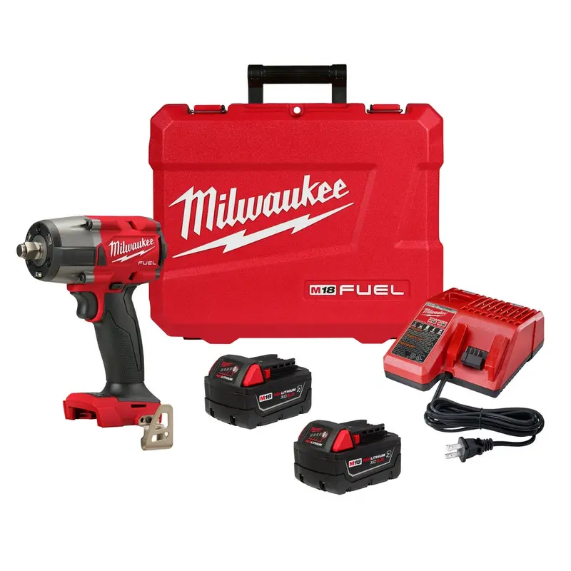 Milwaukee 2962-22R M18 Fuel 18V 1/2" Mid-Torque Impact Wrench W/ Ring Kit 1
