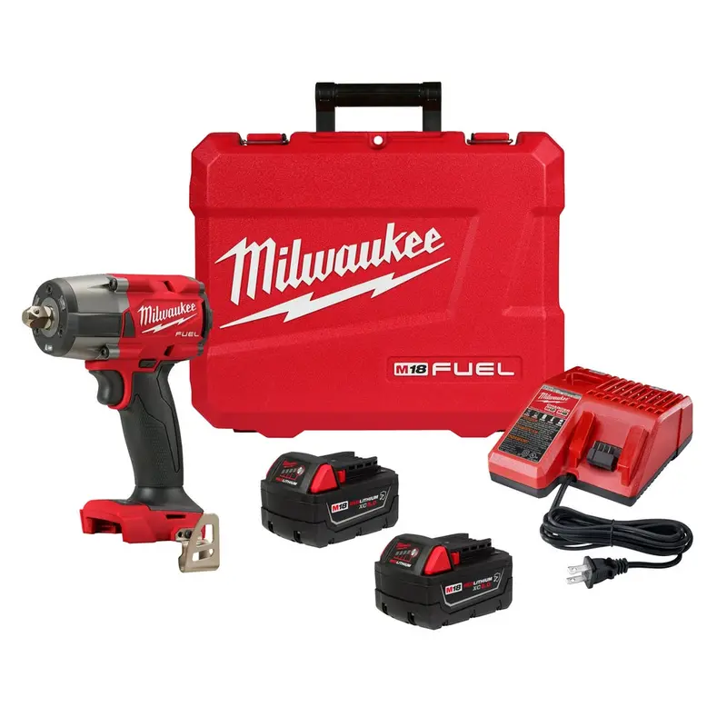 Milwaukee 2962P-22R M18 Fuel 18V 1/2" Mid-Torque Impact Wrench W/ Pin Detent Kit 1