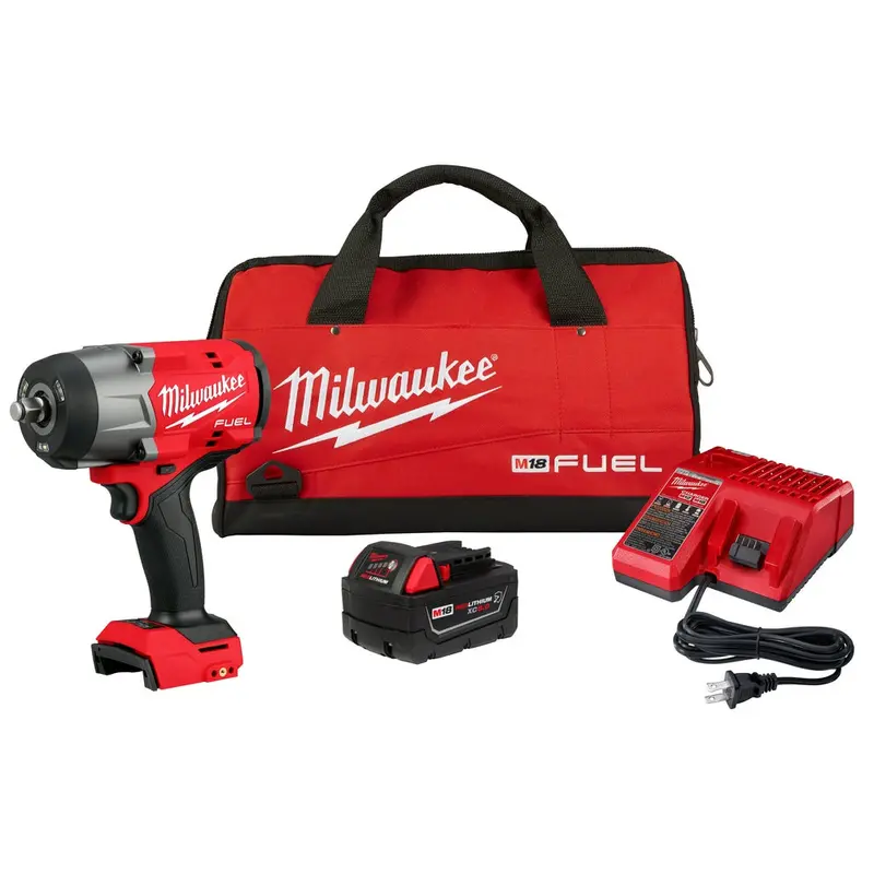 Milwaukee 2967-21B M18 Fuel 18V 1/2" High Torque Impact Wrench Kit 1