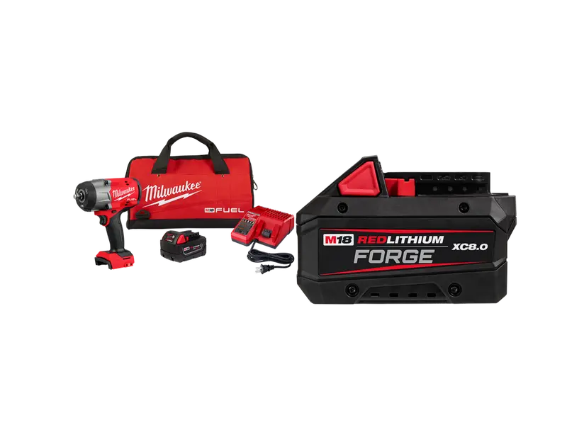 Milwaukee 2967-21B8f M18 Fuel 18V 1/2" Impact Wrench Kit W/ 8Ah Forge Battery 1