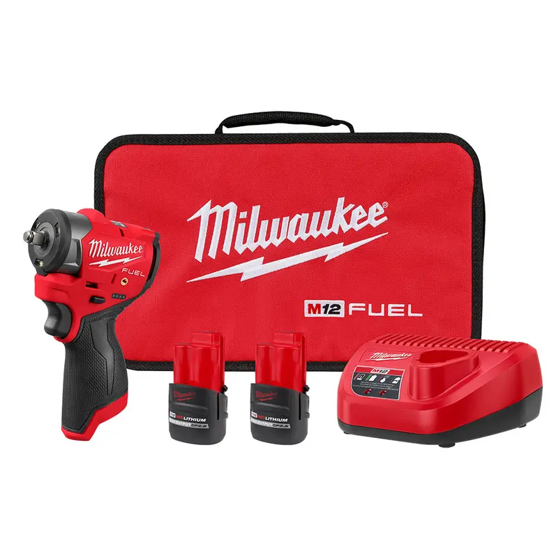 Milwaukee 3049-22 M12 Fuel 3/8" Sub Compact Impact Wrench Friction Ring Kit 1