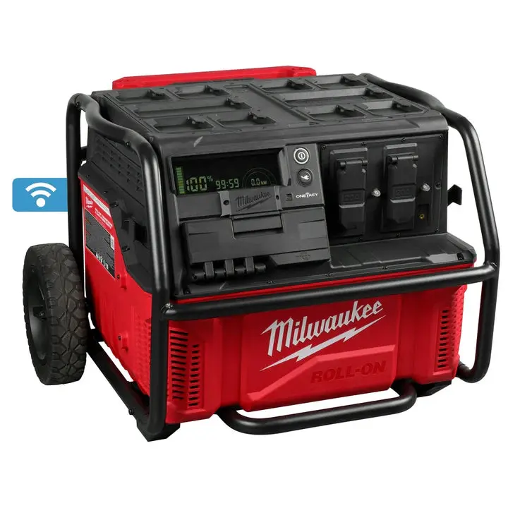 Milwaukee 3300R Roll-On Packout 7200W/3600W 2.5Kwh Battery Station Power Supply 1