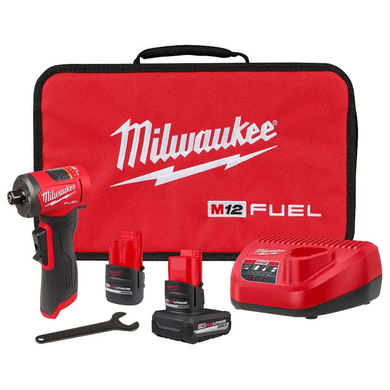 Milwaukee 3485-22 M12 Fuel 12V 1/4" Li-Ion Right Angle Die Grinder Kit 1