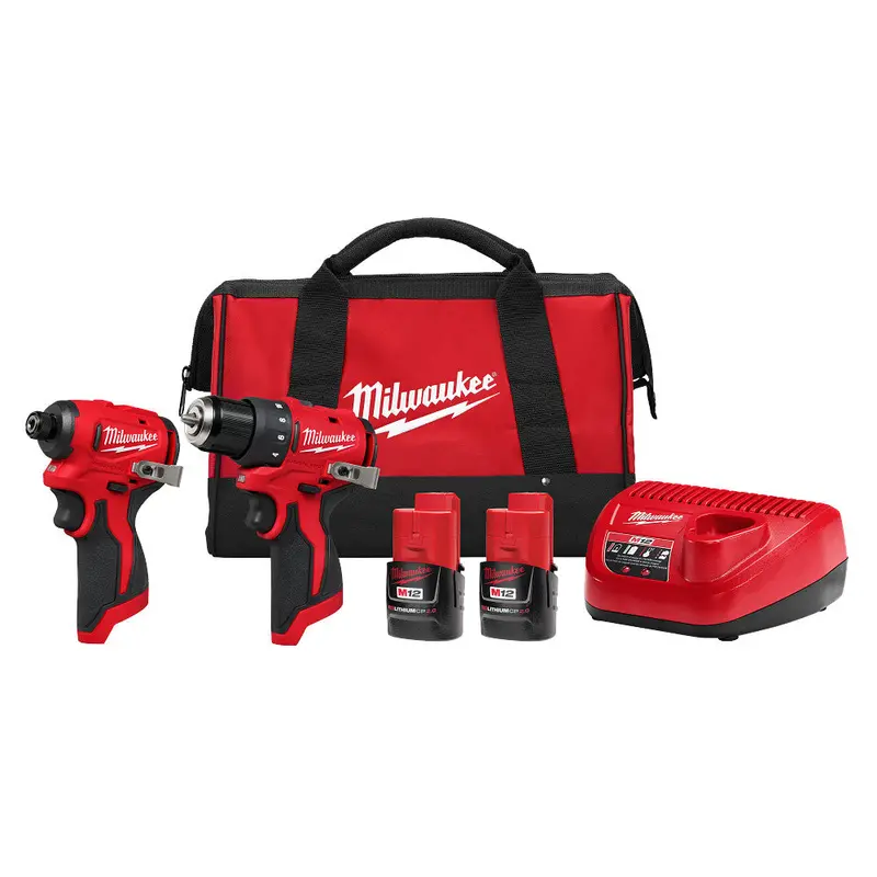 Milwaukee 3494-22 M12 12V Subcompact Brushless 2-Tool Combo Kit 1