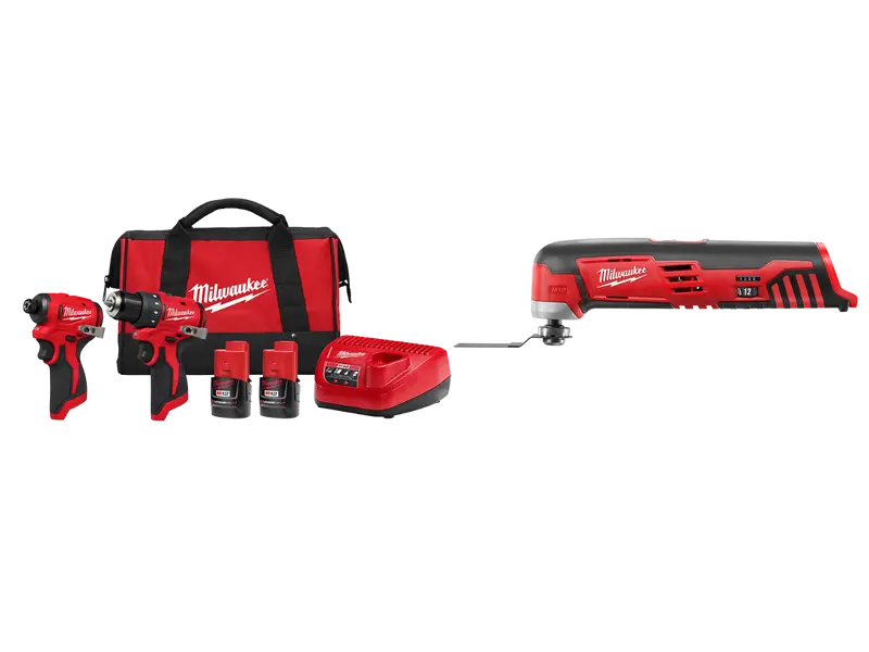 Milwaukee 3494-22Mt M12 12V 2-Tool Cordless Combo Kit W/ Multi-Tool 1