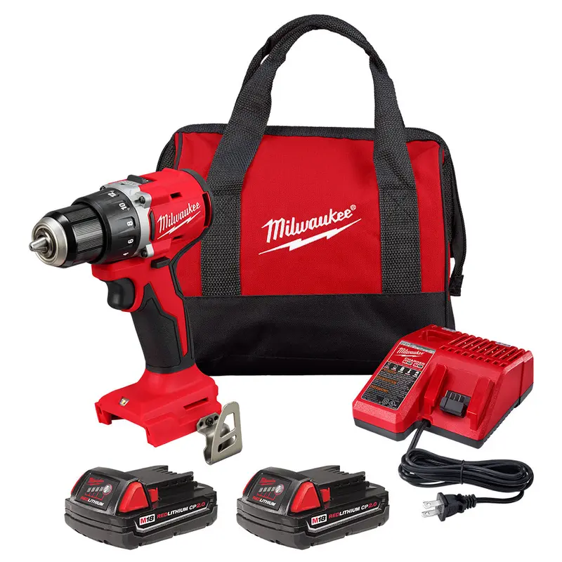Milwaukee 3601-22Ct M18 18V 1/2" Compact Brushless Drill/Driver Kit 1
