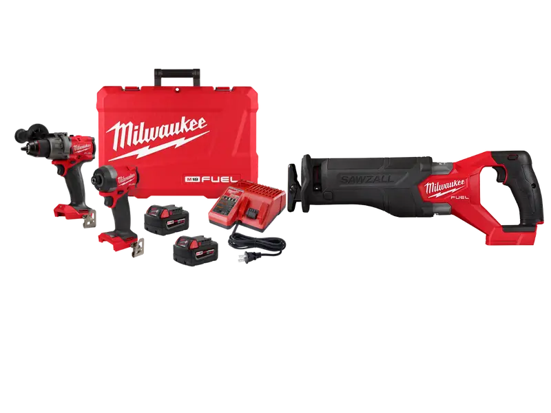Milwaukee 3697-22Sw M18 Fuel 18V 2-Tool Combo Kit W/ M18 Sawzall 1