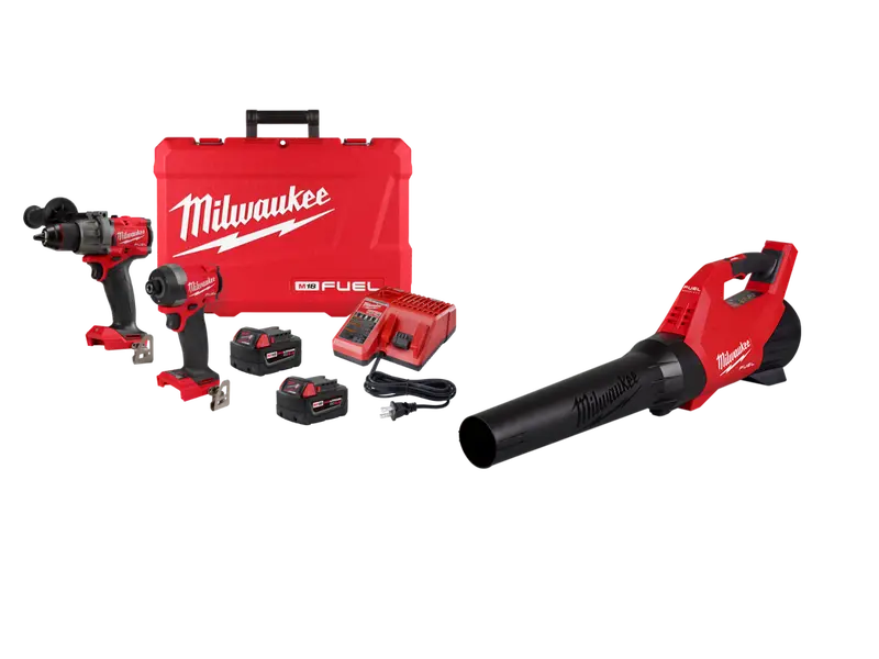 Milwaukee 3697-22Xbwr M18 Fuel 18V 2-Tool Combo Kit W/ M18 Blower 1