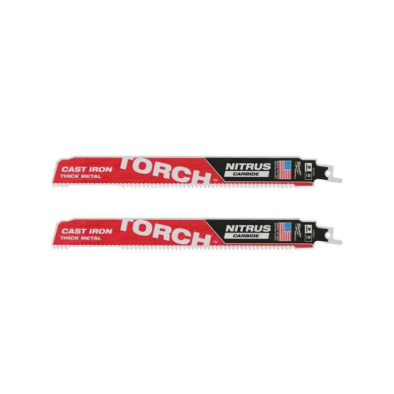 Milwaukee 48-00-5262 9" 7 Tpi Torch Nitrus Carbide Metal/Cast Iron - 2 Pk 1