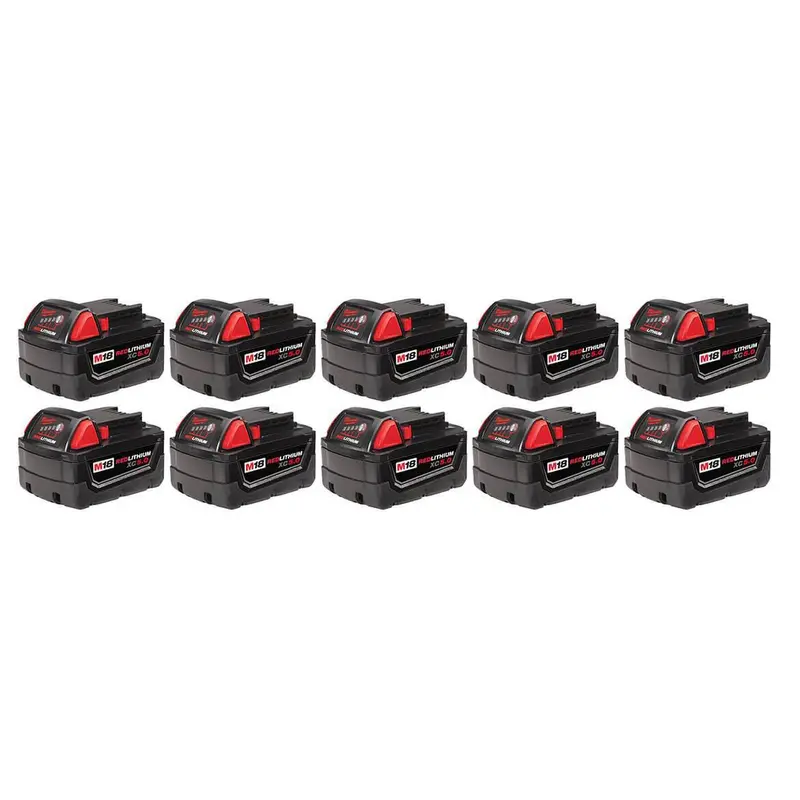 Milwaukee 48-11-1851 M18 18V 5.0Ah Redlithium Cordless Battery Pack - 10Pk 1