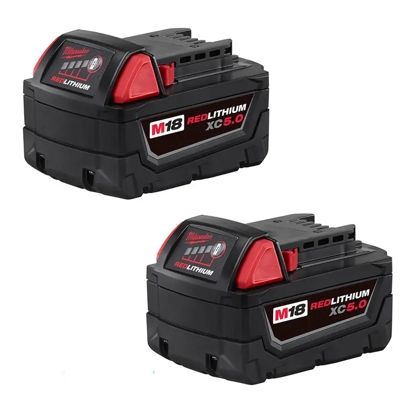 Milwaukee 48-11-1852 M18 18V 5.0Ah Redlithium Xc Extended Battery - 2Pk 1