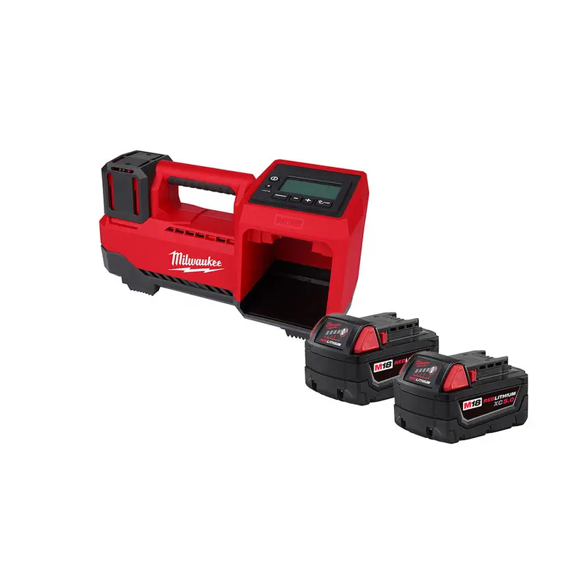 Milwaukee 48-11-1852In M18 18V 5Ah 2-Pack Batteries W/ M18 Inflator 1