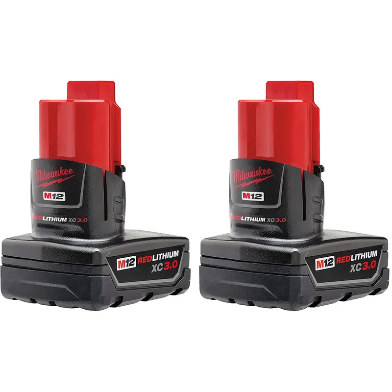 Milwaukee 48-11-2412 M12 12V 3.0Ah Redlithium Xc Compact Battery -2Pk 1