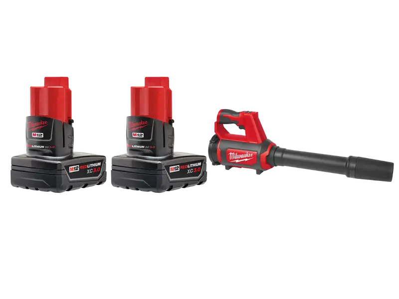 Milwaukee 48-11-2412Blr M12 12V Redlithium Xc Battery 2 Pk W/ Spot Blower 1