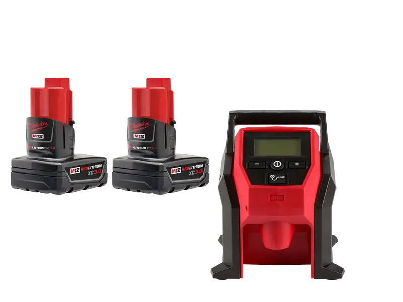 Milwaukee 48-11-2412Inf M12 12V Redlithium Xc Battery - 2 Pk W/ Inflator 1