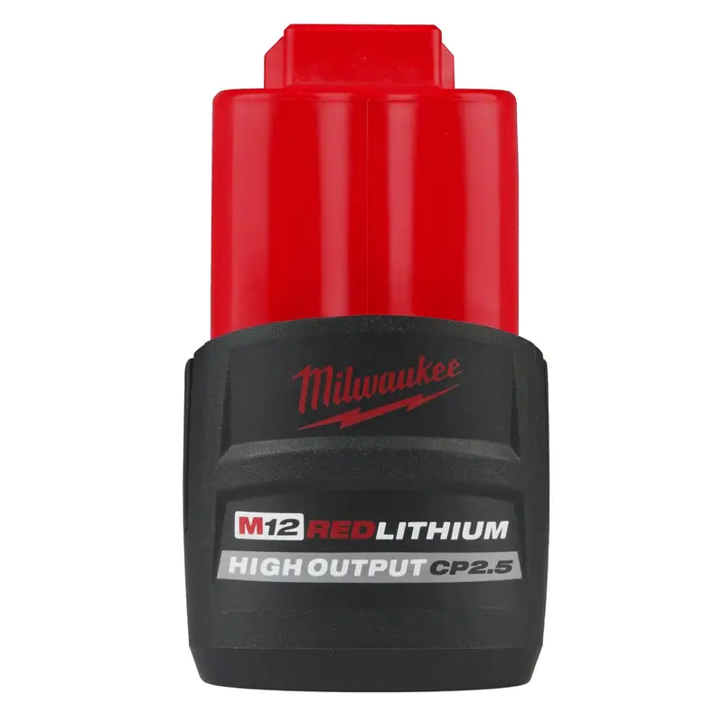 Milwaukee 48-11-2425 M12 12V Redlithium High Output Cp2.5 Battery 1