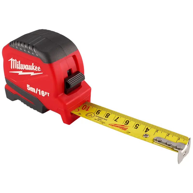 Milwaukee 48-22-1717 5M-16' Compact Impact Resistant Tape Measure W/ Belt Clip 1