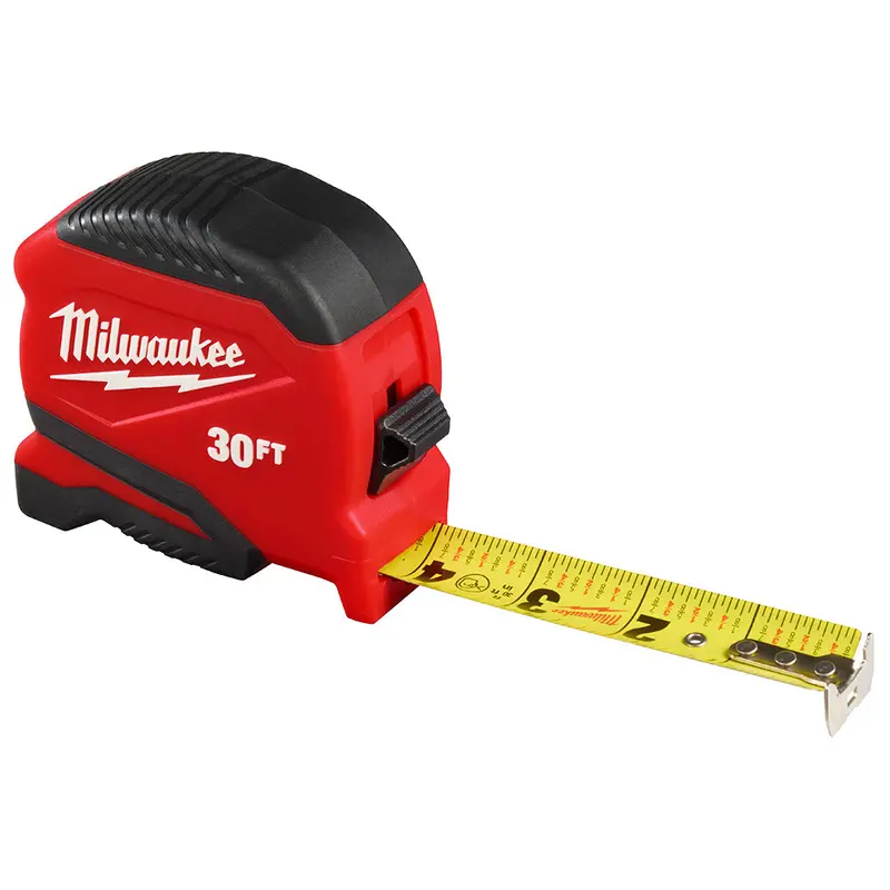 Milwaukee 48-22-1730 30' Compact Impact Resistant Tape Measure W/ Belt Clip 1