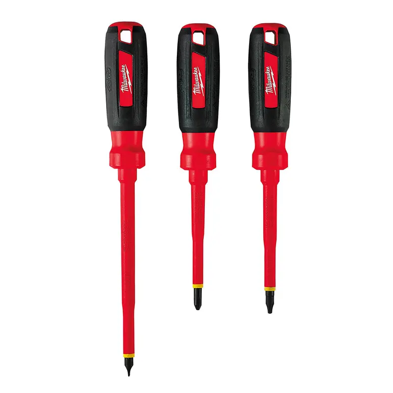 Milwaukee 48-22-2202 1,000V Multi-Tip Insulated Screwdriver Set - 3Pc 1