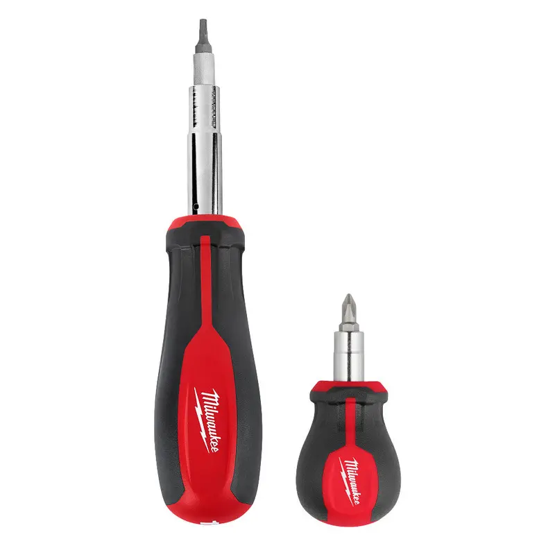 Milwaukee 48-22-2763 2Pc 11-In-1 Multi-Bit Screwdriver And 6-In-1 Stubby Multi 1