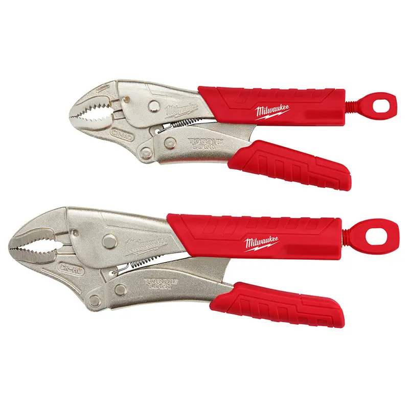 Milwaukee 48-22-3402 7 And 10-Inch Torquelock Curved Jaw Pliers Set - 2Pc 1