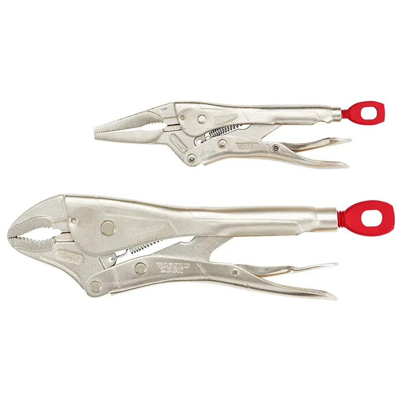 Milwaukee 48-22-3602 6" / 10" Torque Lock Curved/Long Nose Pliers Set - 2 Pc 1