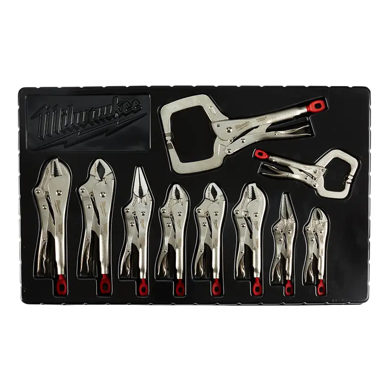 Milwaukee 48-22-3690 Torque Lock Pliers Kit W/ Ergonomic Handles - 10 Pc 1