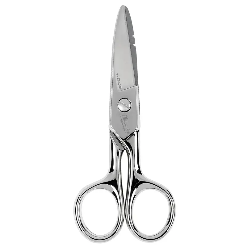 Milwaukee 48-22-4048 Durable Sharp Steel Electrician Scissors 1