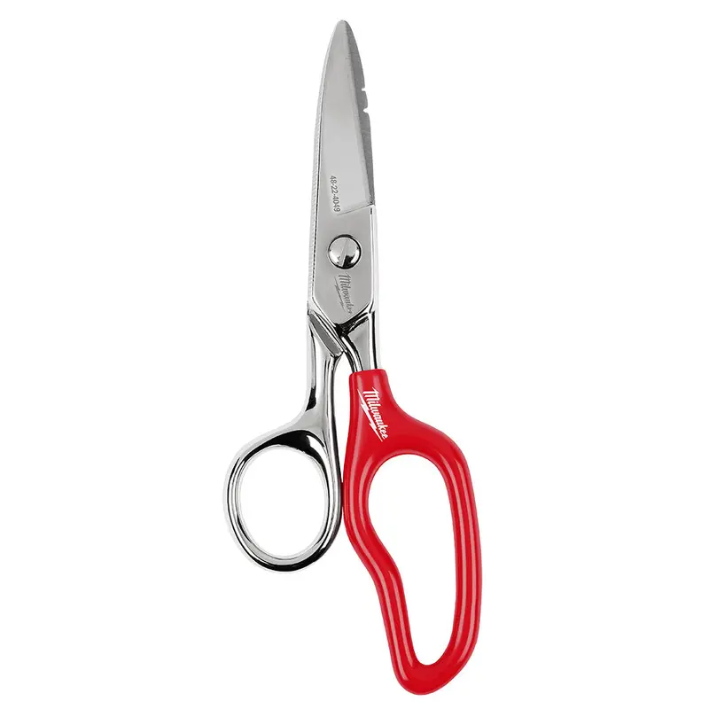 Milwaukee 48-22-4049 Durable Sharp Steel  Electrician Scissors W/ Extended Handle 1