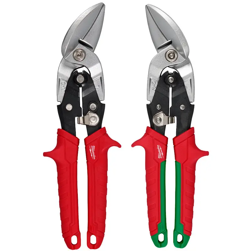 Milwaukee 48-22-4553 Offset Aviation Snip Set W/ Color Coded Handles - 2 Pc 1