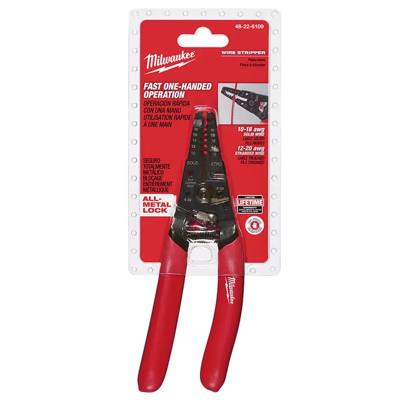 Milwaukee 48-22-6109 7-1/8" Wire Stripper / Cutter For Solid And Stranded Wire 1