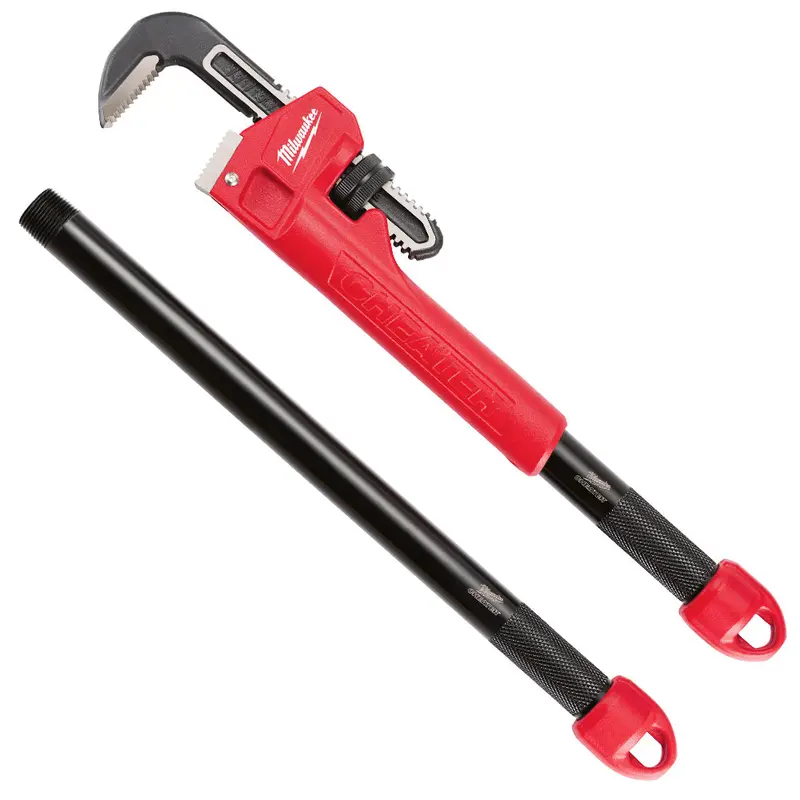 Milwaukee 48-22-7314 21.80-Inch Steel Ergonomic Overbite Cheater Pipe Wrench 1