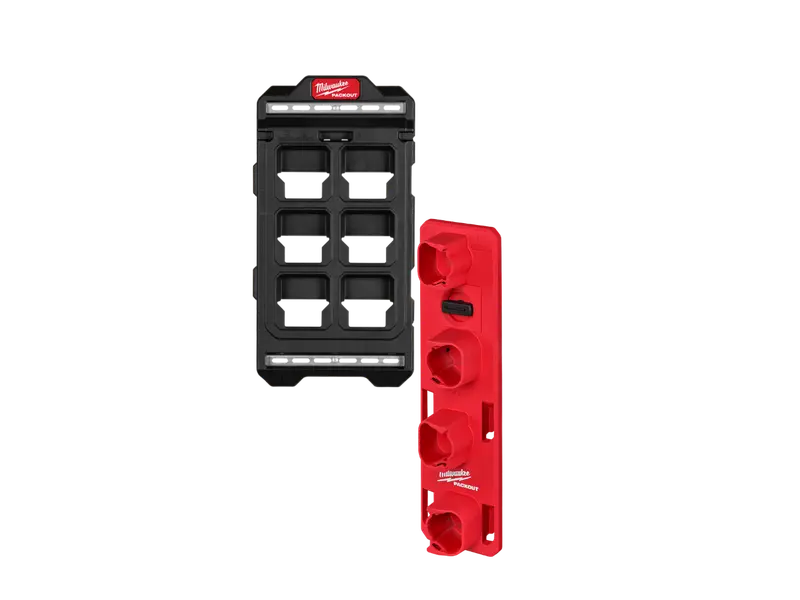 Milwaukee 48-22-8496-M12 Packout Compact Wall Plate W/ M12 Battery Rack 1