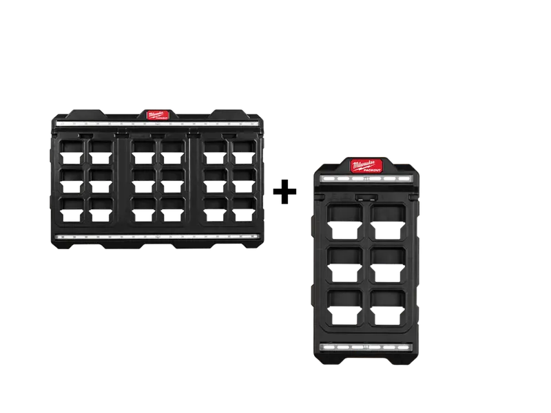 Milwaukee 48-22-8496C Packout Large And Compact Wall Plate Bundle 1