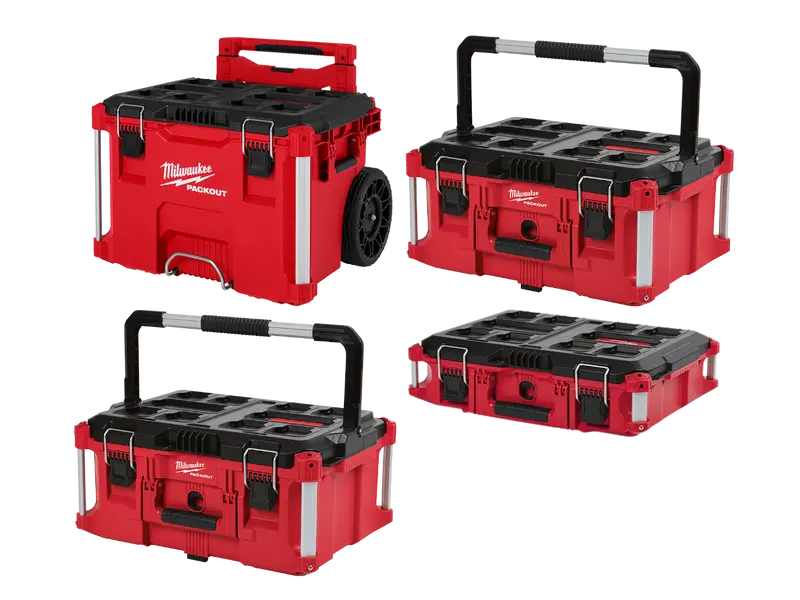 Milwaukee 48-22-84Kit4 Packout 4 Piece Rolling Tool Box Bundle 1