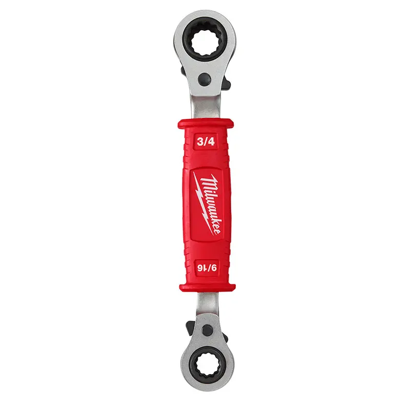 Milwaukee 48-22-9212 Lineman's 4 In 1 Insulated Ratcheting Box Wrench 1