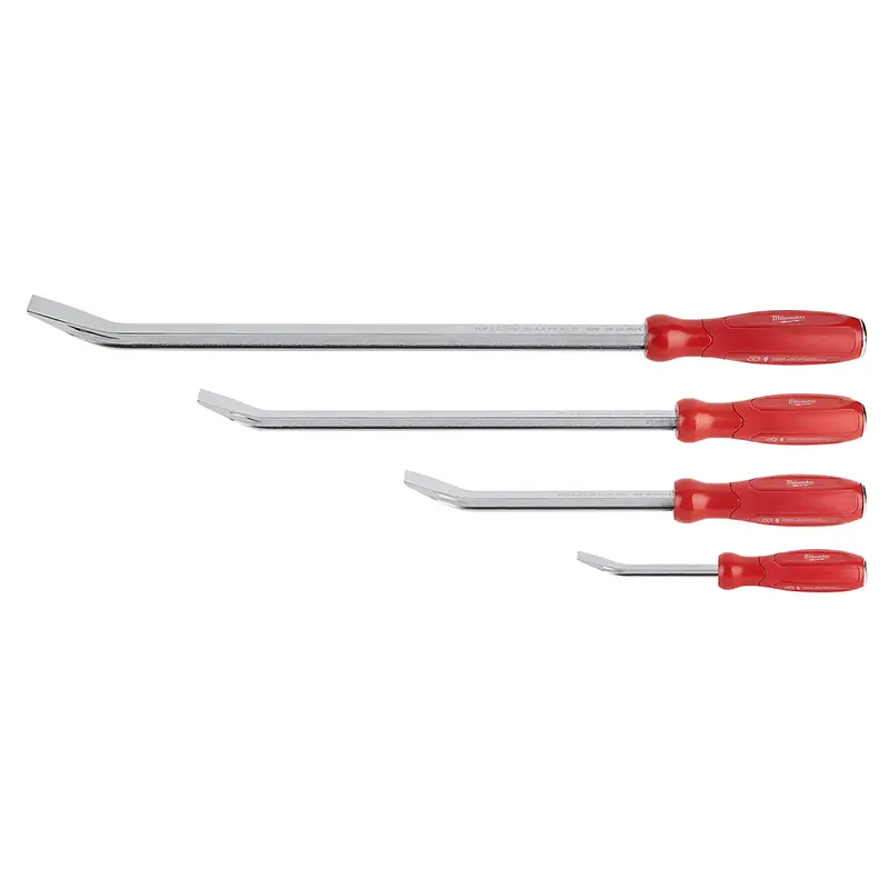 Milwaukee 48-22-9214 4-Piece I-Beam All-Metal Core Hammer Ready Pry Bar Set 1