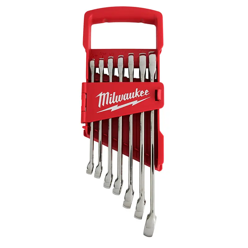 Milwaukee 48-22-9407 7-Piece Standard Open-End Combination Wrench Set 1