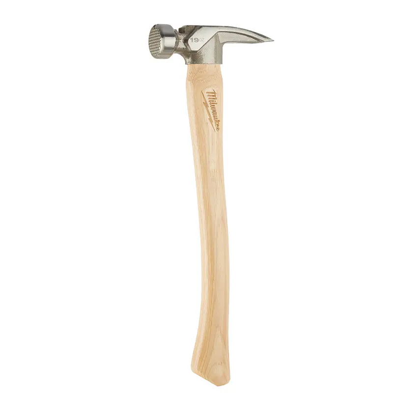 Milwaukee 48-22-9419 19 Oz Milled Face Hickory Handle Framing Hammer 1