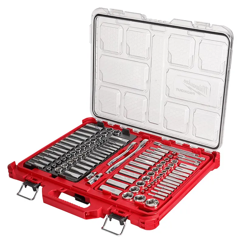 Milwaukee 48-22-9486 1/4"-3/8” Ratchet Socket Set W/ Packout Case - 106Pc 1