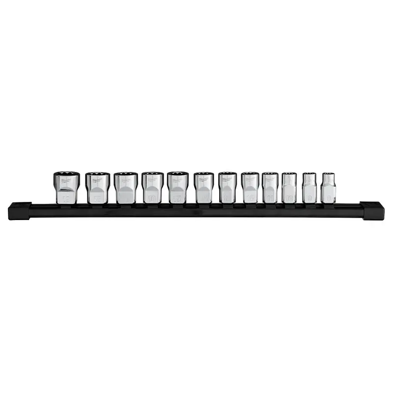 Milwaukee 48-22-9520 3/8" Drive 12-Point Metric Socket Set - 12 Pc 1