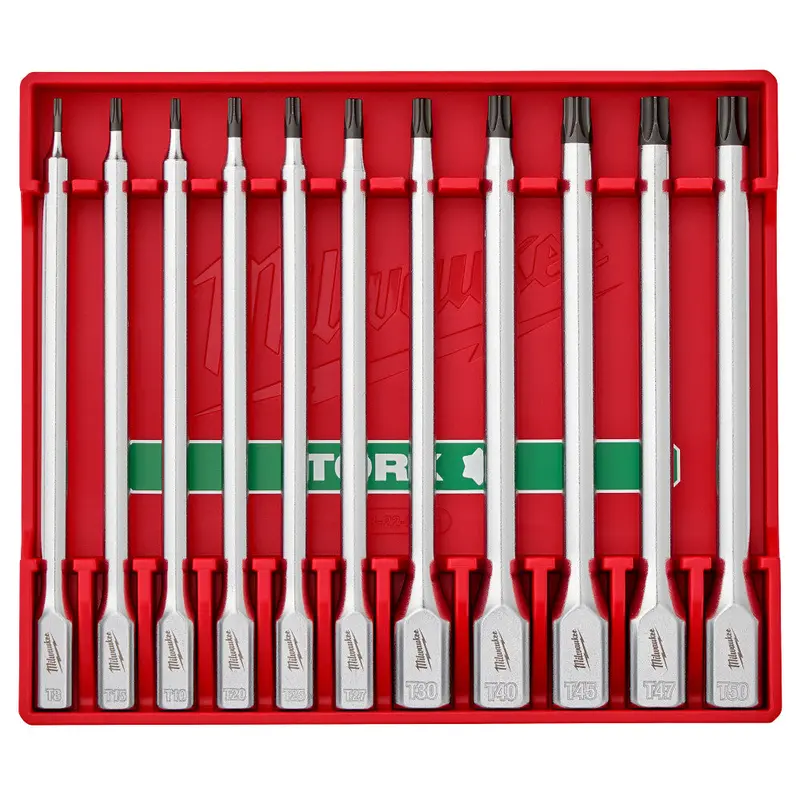 Milwaukee 48-22-9534 1/4" - 3/8" Drive Long Torx Bit Socket Set - 11 Pc 1