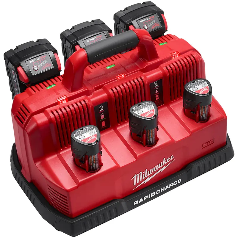 Milwaukee 48-59-1807 M12/M18 12/18V 6-Port Rapid Charge Station 1