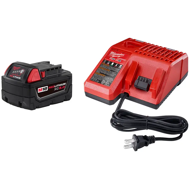 Milwaukee 48-59-1850 M18 18V 5.0Ah Redlithium Xc System Starter Kit 1